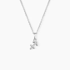 Collier Astra Argent Blanc Oxyde De Zirconium