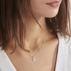 Collier Astra Argent Blanc Oxyde De Zirconium
