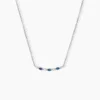 Collier Astrea Argent Blanc Spinelle Oxyde De Zirconium