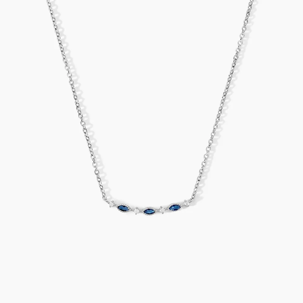 Collier Astrea Argent Blanc Spinelle Oxyde De Zirconium