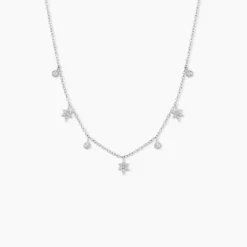 Collier Astria Argent Blanc Oxyde De Zirconium