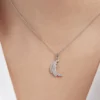 Collier Augustus Argent Blanc Oxyde De Zirconium