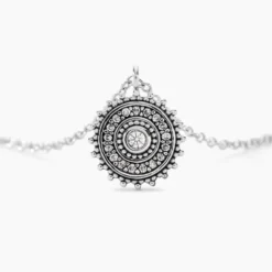 Collier Auretta Argent Blanc Oxyde De Zirconium