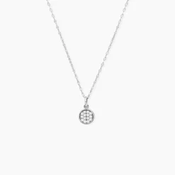 Collier Austen Argent Blanc Oxyde De Zirconium