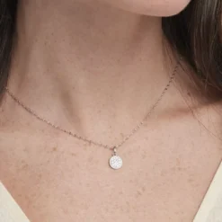 Collier Austen Argent Blanc Oxyde De Zirconium