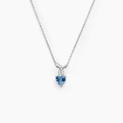 Collier Avalon Argent Blanc Oxyde De Zirconium