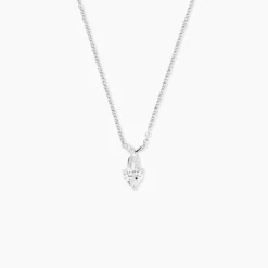 Collier Avalon Argent Blanc Oxyde De Zirconium