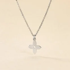 Collier Avra Argent Blanc