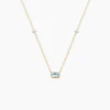 Collier Ayomide Or Jaune Topaze Oxyde De Zirconium