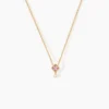 Collier Azel Plaqué Or Jaune Oxyde De Zirconium
