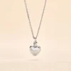 Collier Barbara Argent Blanc