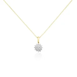 Collier Barbra Or Jaune Diamant
