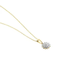 Collier Barbra Or Jaune Diamant