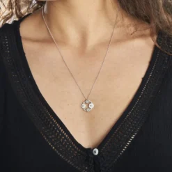 Collier Basil Argent Blanc Oxyde De Zirconium