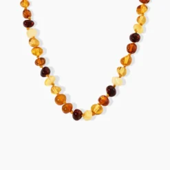 Collier Bebe Argent Blanc Moisha Ambres