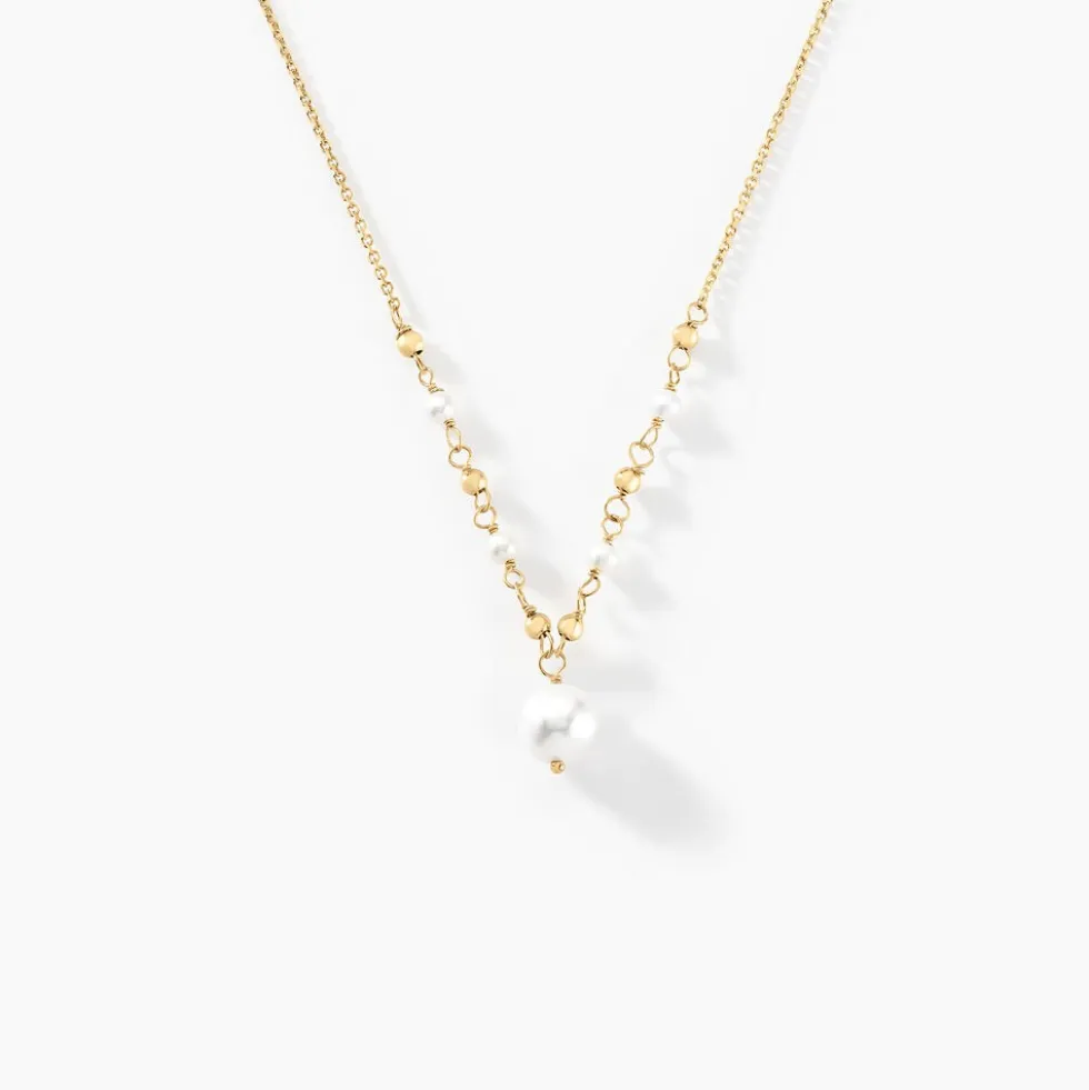Collier Bindy Or Jaune Perle De Culture