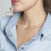 Collier Blandine Argent Blanc
