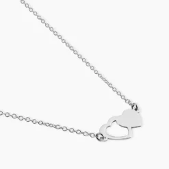 Collier Blandine Argent Blanc
