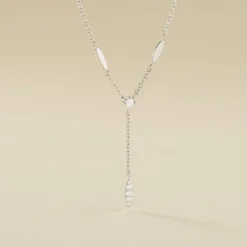 Collier Bormana Argent Blanc Oxyde De Zirconium