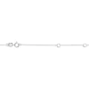Collier Boucla Or Blanc Saphir Et Diamant
