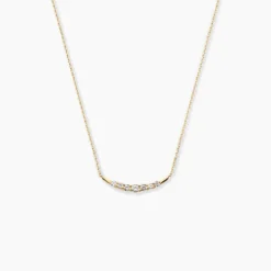 Collier Brannon Or Jaune Oxyde De Zirconium