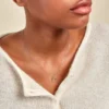 Collier Brielle Argent Blanc
