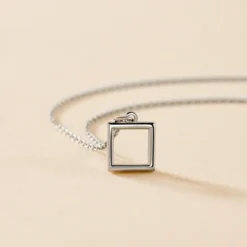 Collier Brielle Argent Blanc