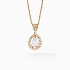 Collier Brigita Plaqué Or Jaune Oxyde De Zirconium