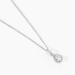 Collier Briony Argent Blanc Oxyde De Zirconium
