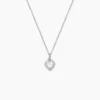 Collier Calvi Argent Blanc Oxyde De Zirconium
