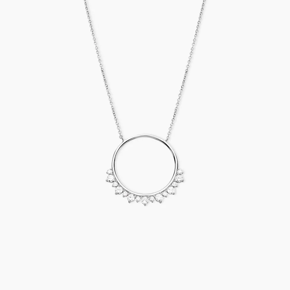 Collier Camil Argent Blanc Oxyde De Zirconium