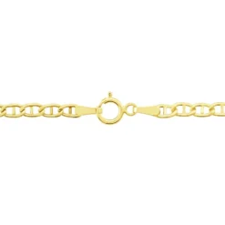 Collier Capucin Or Jaune Maille Marine Plate