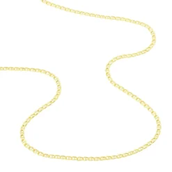 Collier Capucin Or Jaune Maille Marine Plate