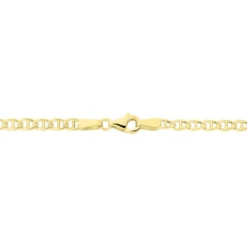 Collier Capucin Or Jaune Maille Marine Plate