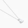 Collier Carolyn Argent Blanc Oxyde De Zirconium