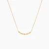 Collier Carolyne Or Jaune Oxyde De Zirconium