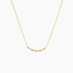 Collier Carolyne Or Jaune Oxyde De Zirconium