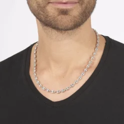 Collier Carrus Argent Blanc