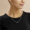 Collier Catarina Argent Blanc