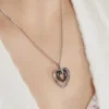 Collier Ceramik Design Argent Blanc Céramique Et Oxyde De Zirconium