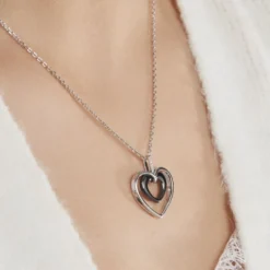 Collier Ceramik Design Argent Blanc Céramique Et Oxyde De Zirconium