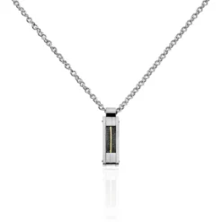 Collier Charlie-rose Acier Blanc