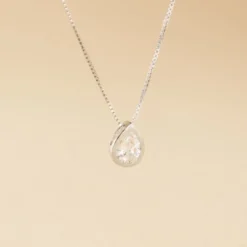 Collier Cherice Argent Blanc Oxyde De Zirconium