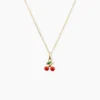 Collier Cherry Cerise Or Jaune