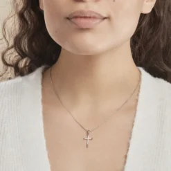 Collier Chirsta Argent Blanc Oxyde De Zirconium