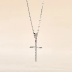 Collier Chirsta Argent Blanc Oxyde De Zirconium
