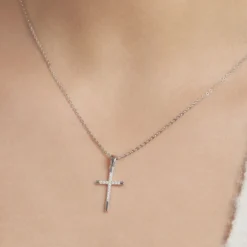 Collier Chirsta Argent Blanc Oxyde De Zirconium