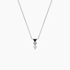 Collier Chleo Argent Blanc Oxyde De Zirconium