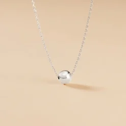 Collier Clara Argent Blanc