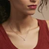 Collier Classical Plaqué Or Jaune Oxyde De Zirconium